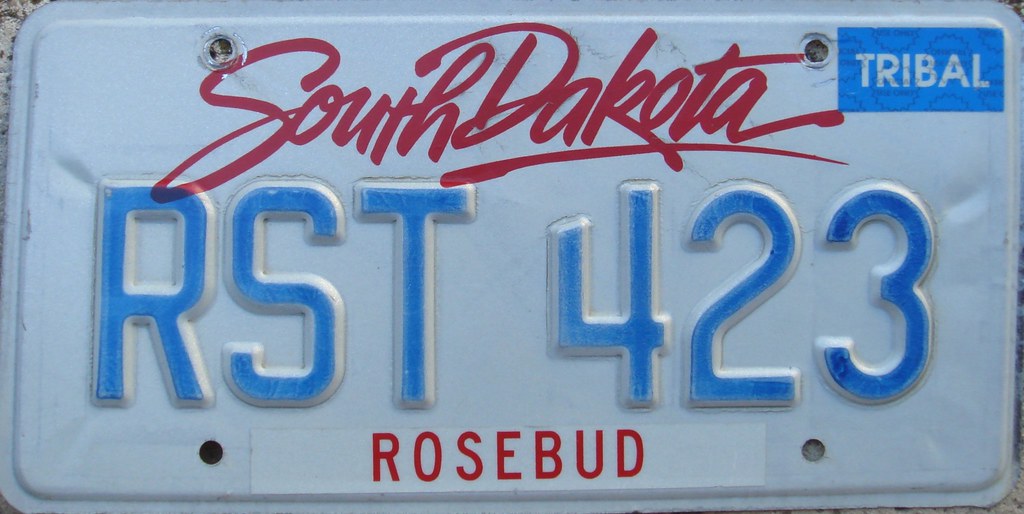 Rosebud Sioux Tribe Government License Plate TRIBAL= Gover… Flickr
