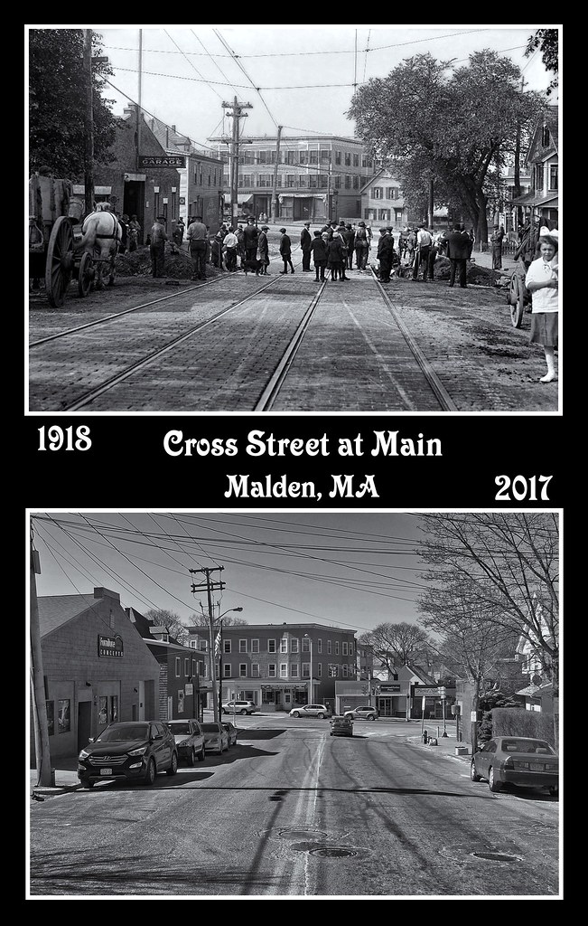 Malden's Cross Street Two pictures taken of Cross Street, … Flickr