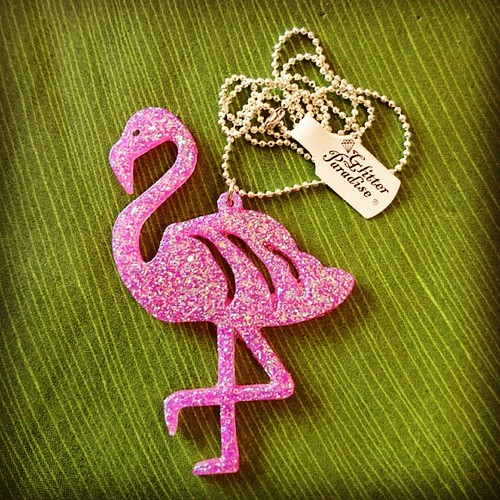 Pink Flamingo Necklace Soon on Gl… Flickr