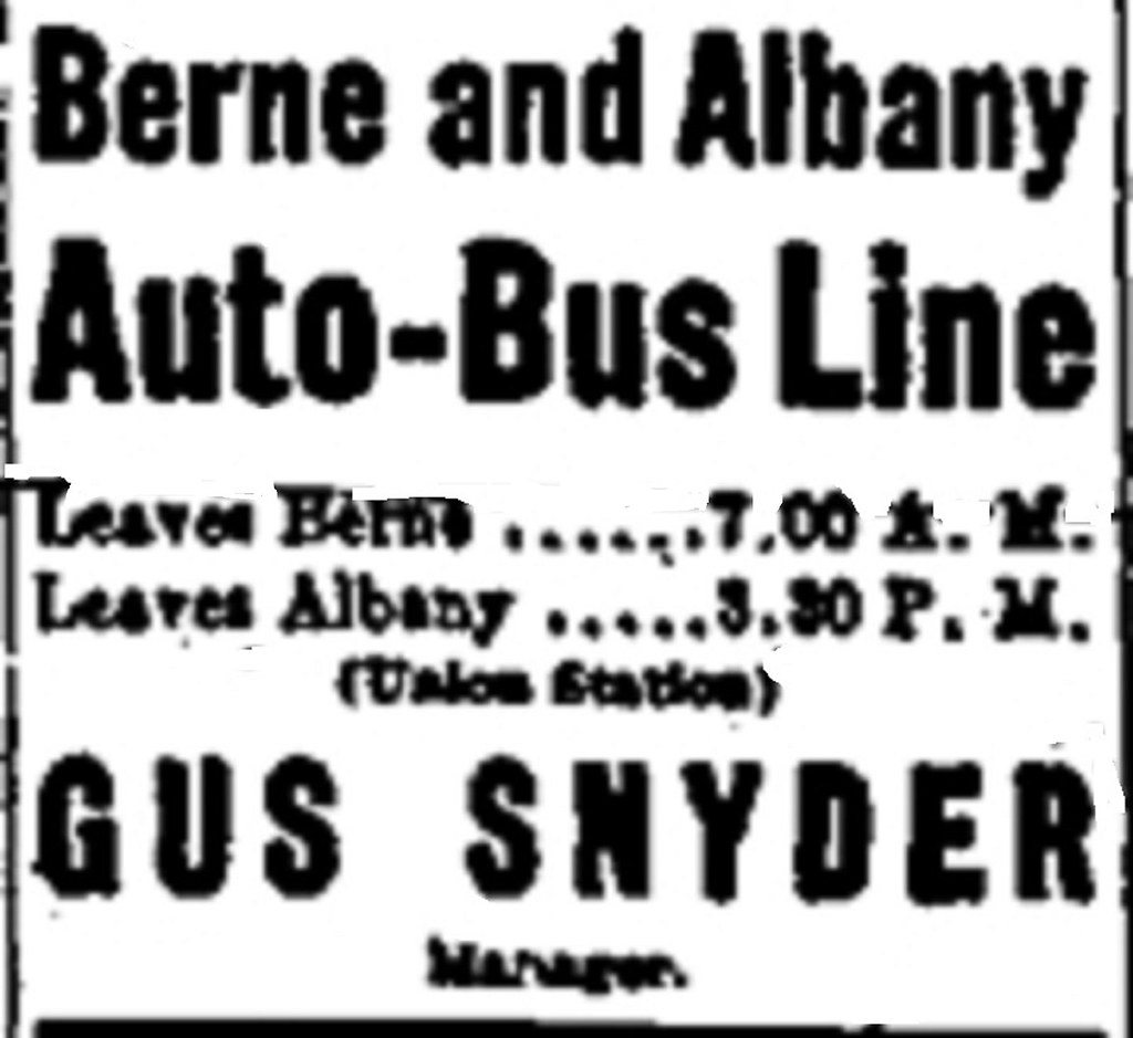 berne albany auto bus ad 1918 albany ny early 1900s Flickr