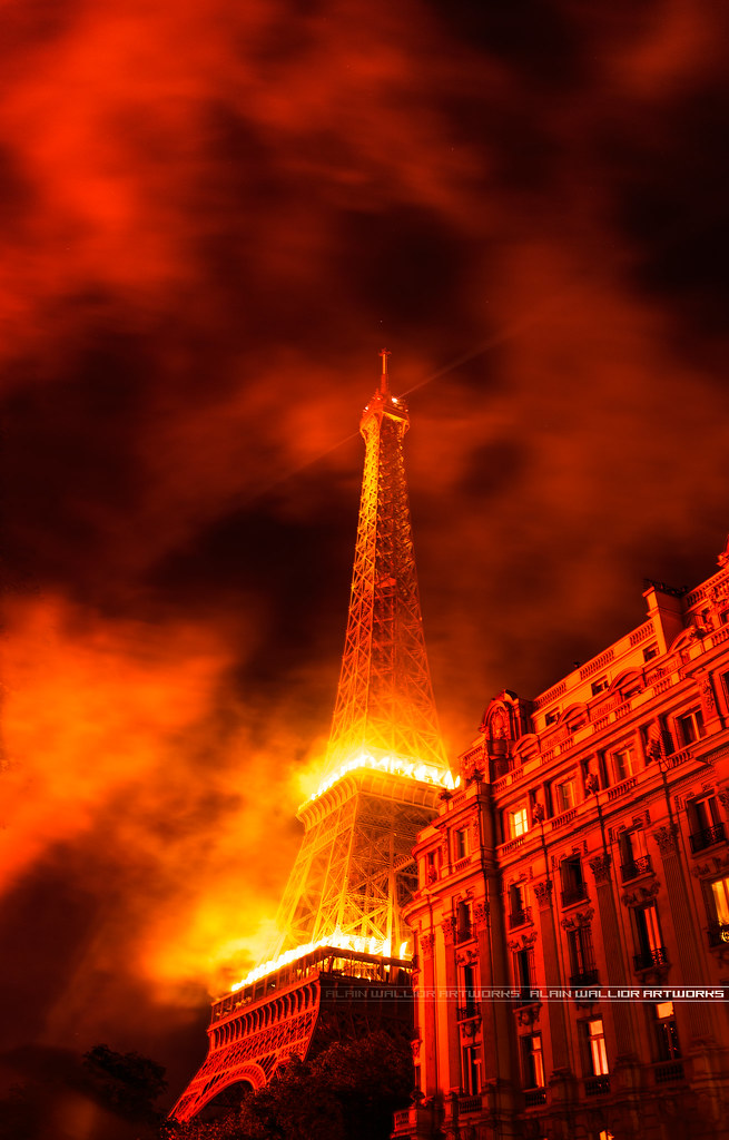 Eiffel Tower is Burning [Flickr Explore] >> My Faceb… Alain