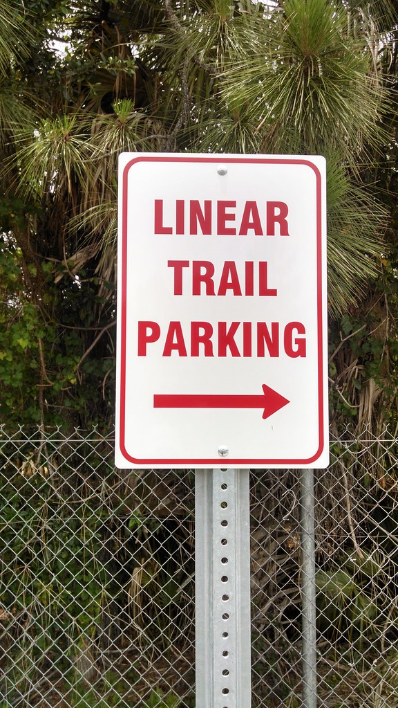 Linear Trail Parking Sign In spite of these signs, the spa… Flickr