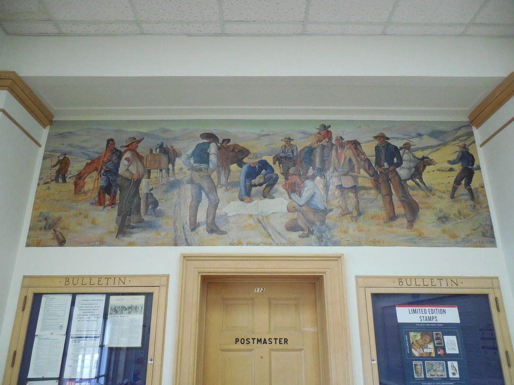 Dillon, Montana Post Office Mural New Deal mural entitled … Flickr