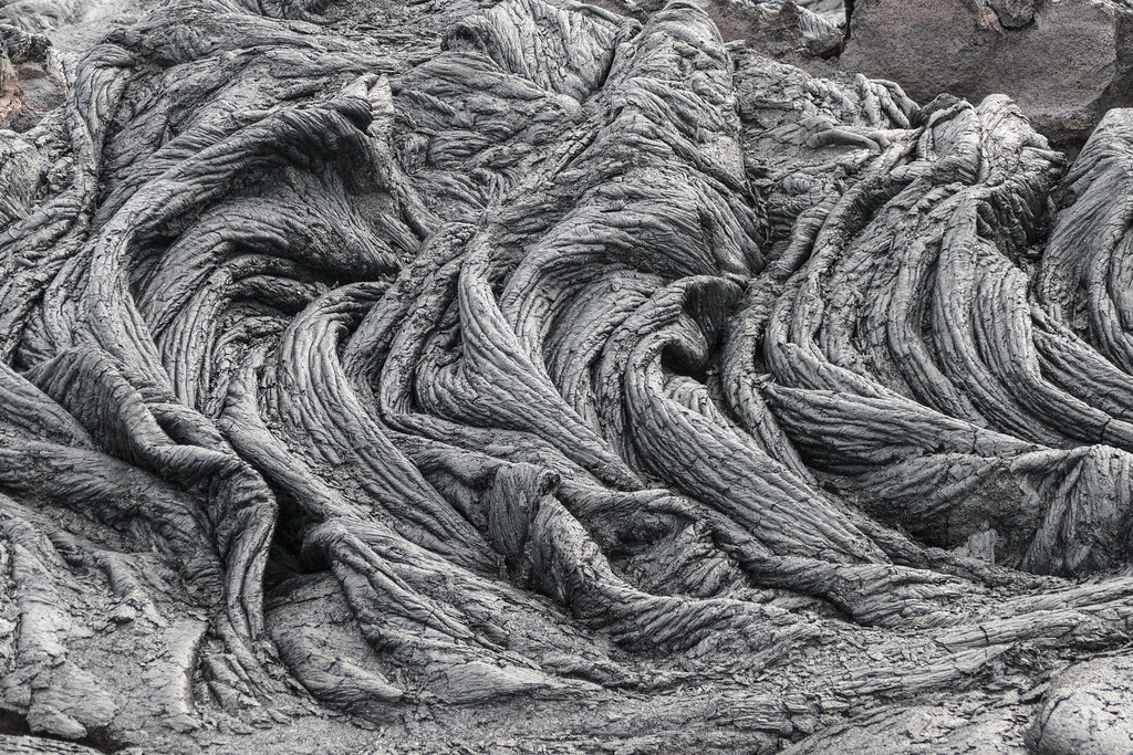 Freshly cooled lava forms, Volcanoes National Park, Hawaii… Flickr