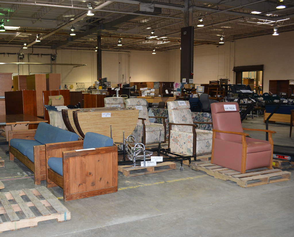 Furniture The county warehouse has all types of used furni… Flickr