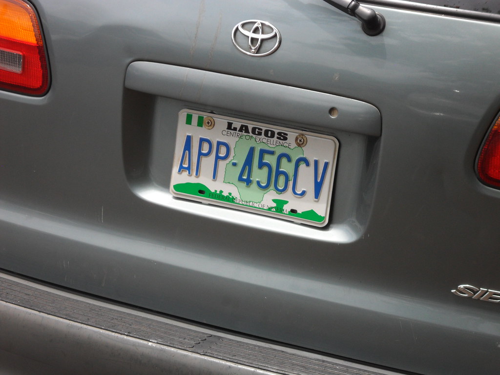 Nigerian number plate First time I saw one, I thought for … Flickr