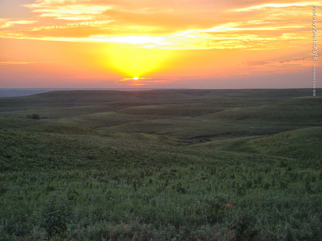 Flint Hills at Sunset, 6 July 2016 The Flint Hills at suns… Flickr