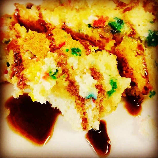 DESSERT!!! Lemon funfetti cake drizzled in a lemonchello r… Flickr