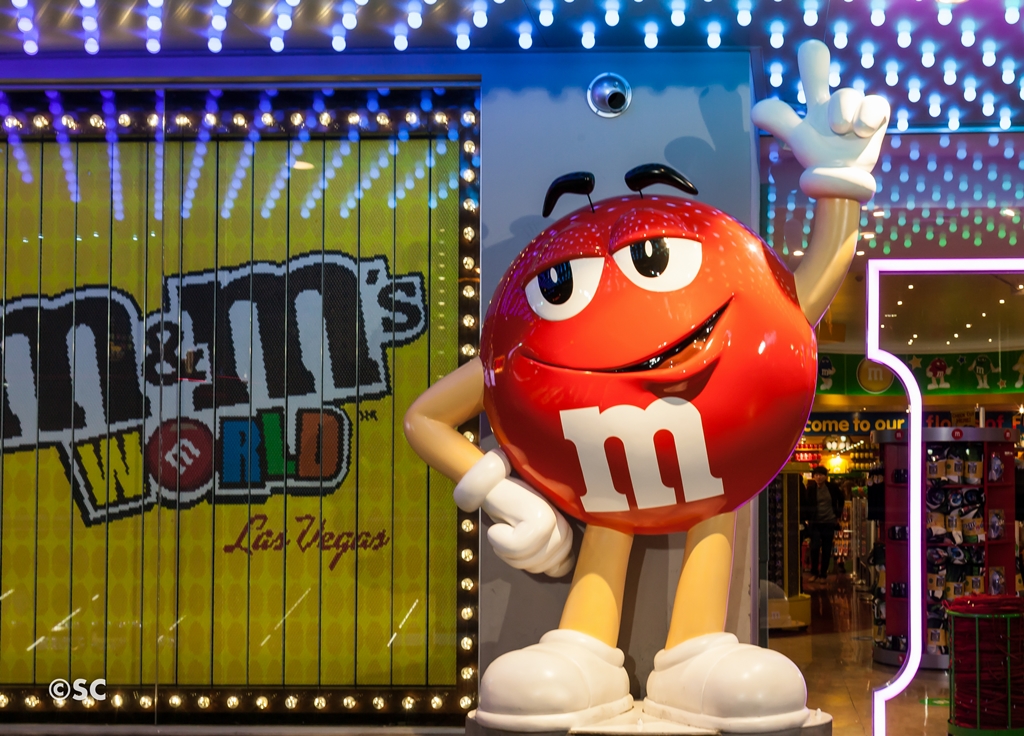 m&m candy store took photo at las vegas strip in las vegas… Steve