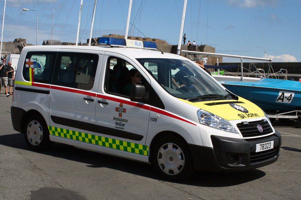 Guernsey Ambulance and Rescue Service Fiat Scudo Channel Islands
