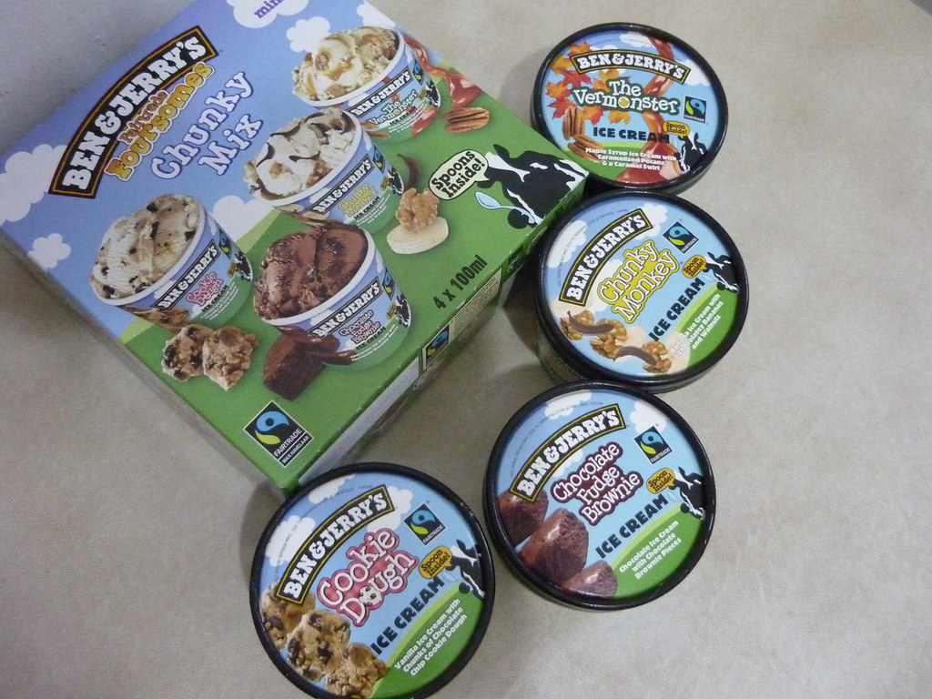 Ben & Jerry's Fairtrade Foursomes Chunky Mix 4 flavours w… Flickr