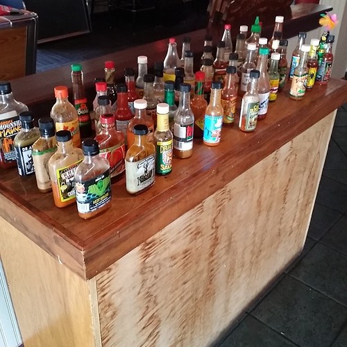 The hot sauce bar at the social in East Asheville. Over 50… Flickr