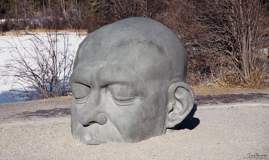 Big Head Canmore, Alberta A striking sculpture named … Flickr