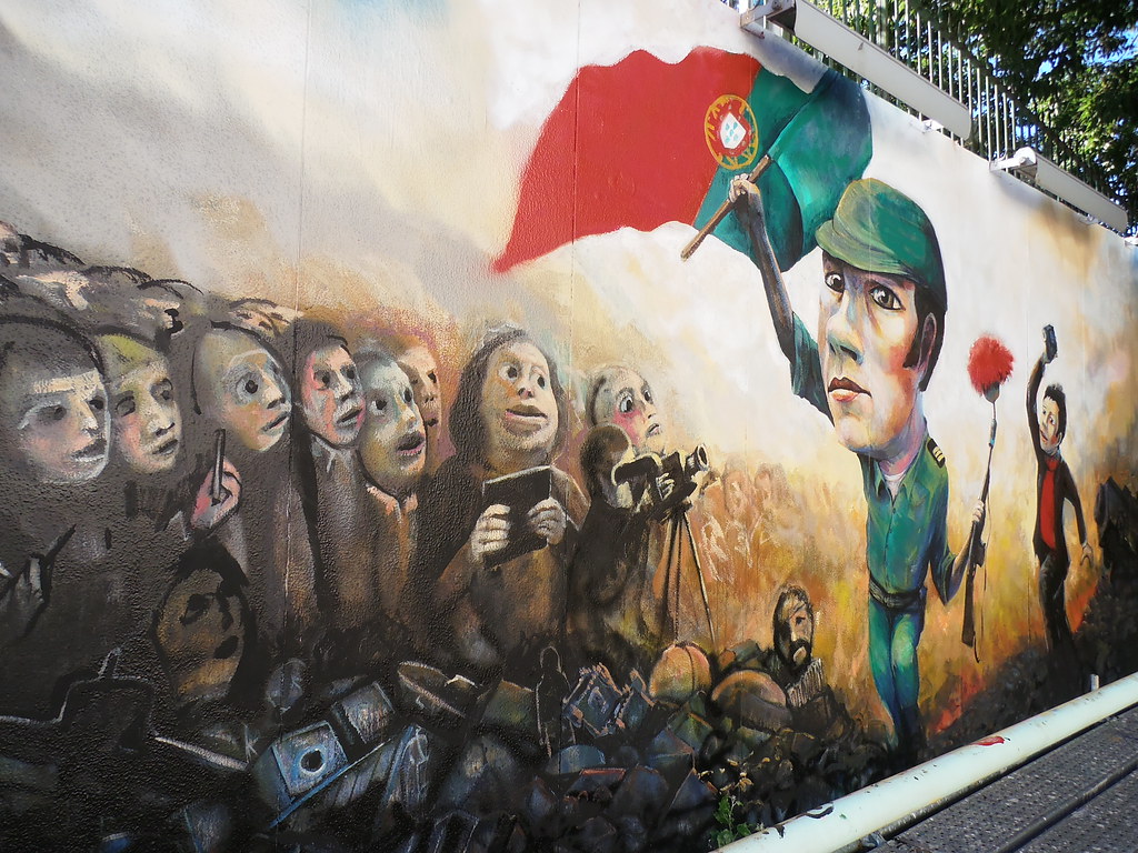 Lisbon, Portugal, Carnation Revolution Street Art Lisbonne… Jeanne