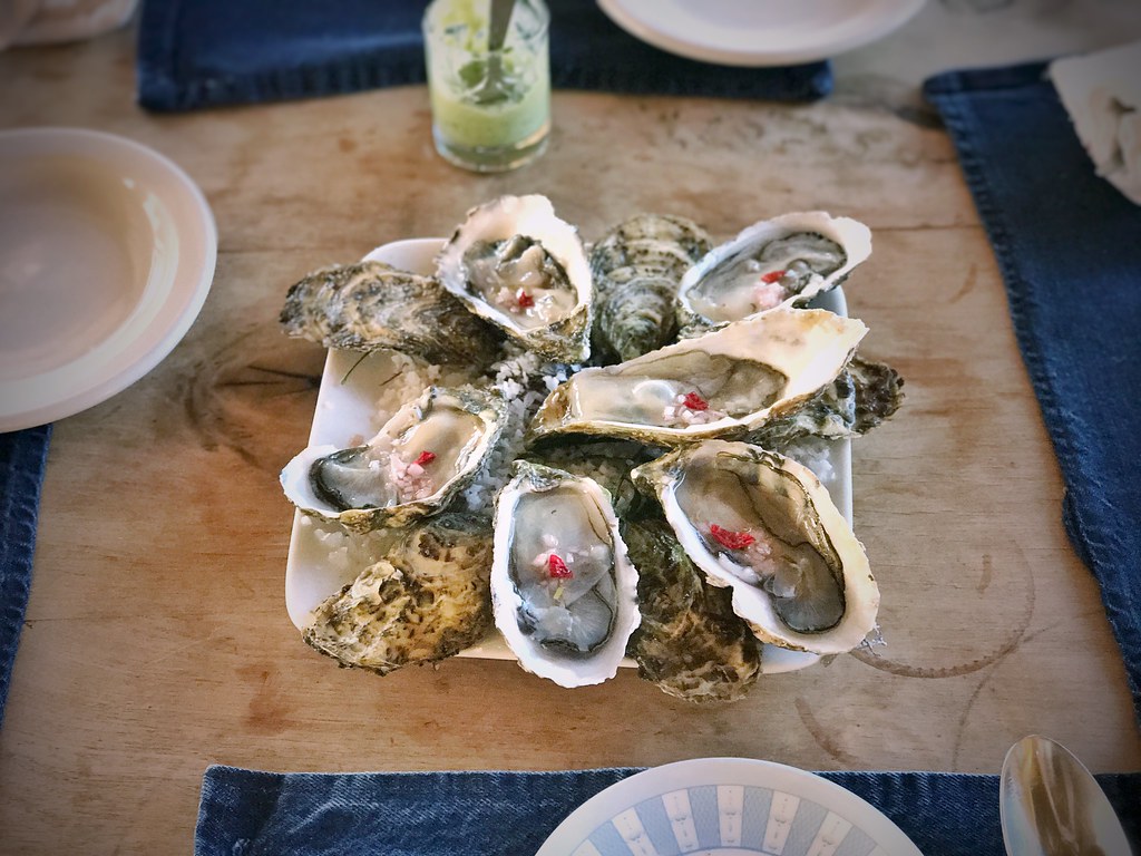 Kumiai oysters, pirul olive oil Deckman’s en e… Flickr