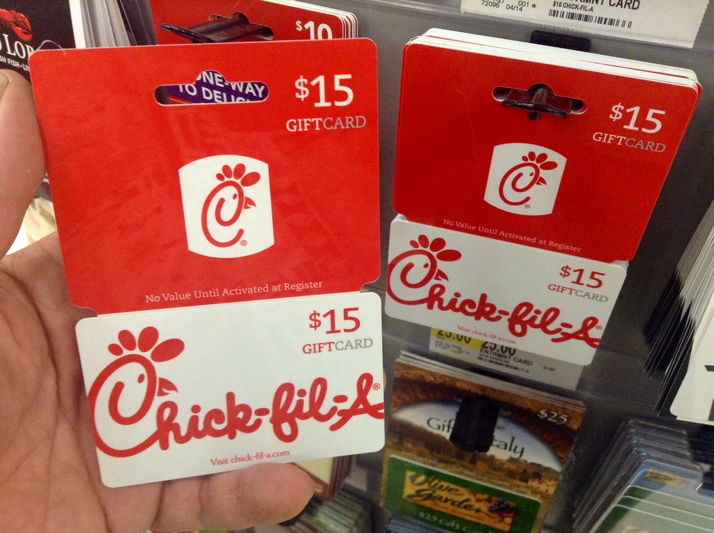 ChickFilA ChickFilA Gift Card. 7/2014 Pic by Mike Moza… Flickr