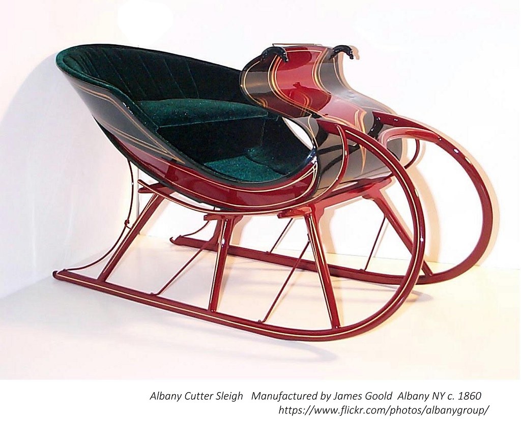 Albany Cutter Sleigh Manufactured by James Gould Albany NY… Flickr
