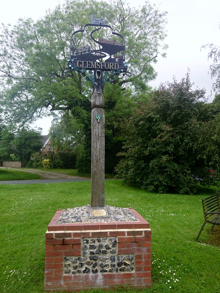 Glemsford Village Sign Simon Flickr