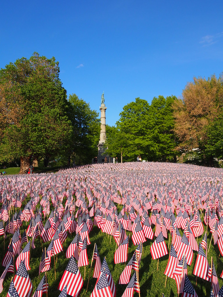 Memorial Day Flag Display Boston Common Susan Eve Flickr