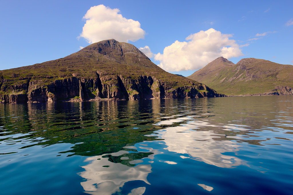 The Isle of Rum from the sea (on a very calm day!) Flickr