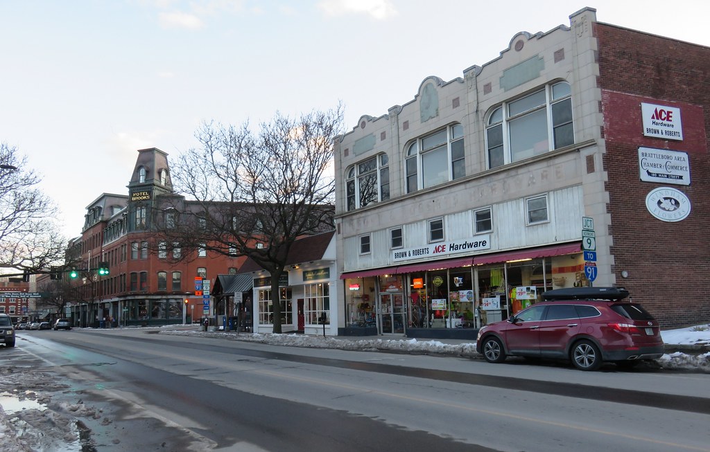 Downtown Brattleboro, Vermont The Brattleboro Downtown His… Flickr