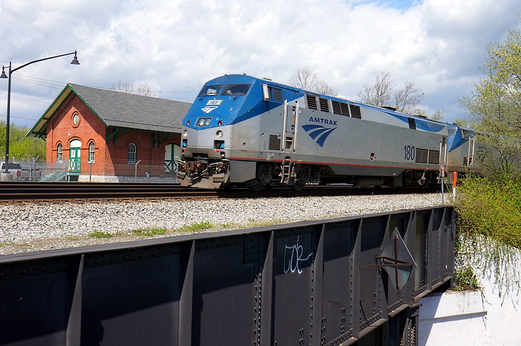 Amtrak passing an old freight depot Martinsburg WV Flickr