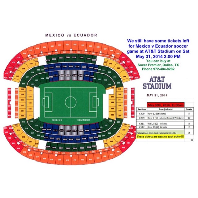 Only 32 tickets left for Mexico v Ecuador game on May 31, … Flickr