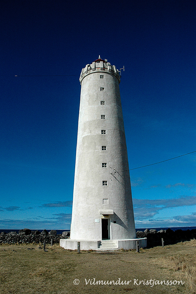 Grotta Lighthouse Northern Lights