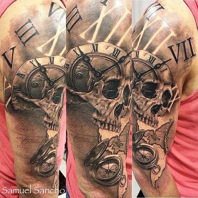Skull Tattoo By Samuel Sancho | Check More Tattoos & Tattoo … | Flickr 640_x_640_jpg
