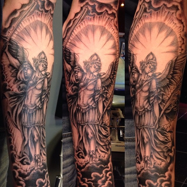 Religious Half Sleeve Tattoos Forearm