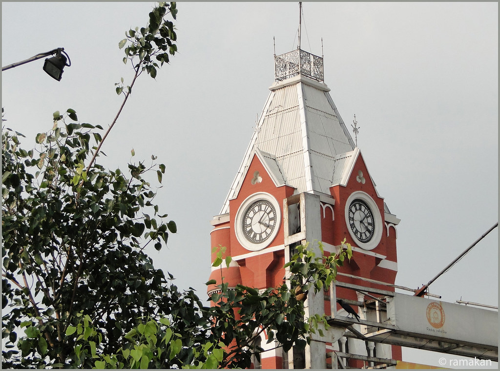 Chennai Central Railway Station Tower Clock rama chandran Flickr