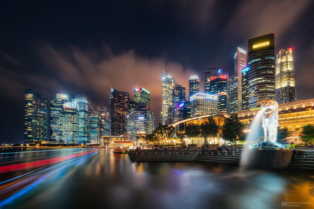 Lion City The beautiful skyline of Singapore and it's well… Flickr