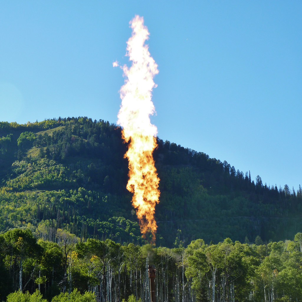 Natural Gas Flaring 2 A huge flame burns off dangerous gas… Flickr