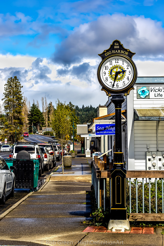 GigHarborClockHDR HDR image of the clock located in Gig… Rob