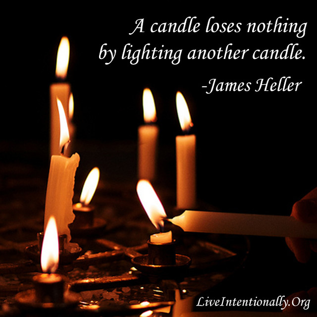 quoteliveintentionallyacandlelosesnothingby A candle… Flickr