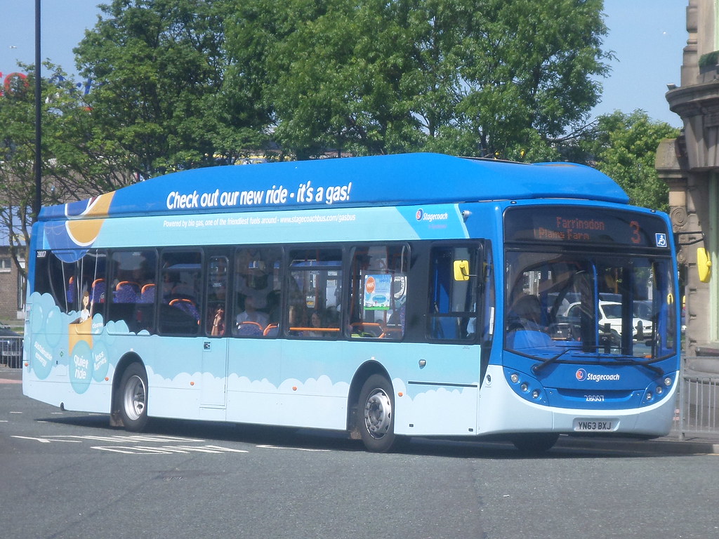 28007 YN63 BXJ Stagecoach in Sunderland Enviro 300 Gas on the 3 to