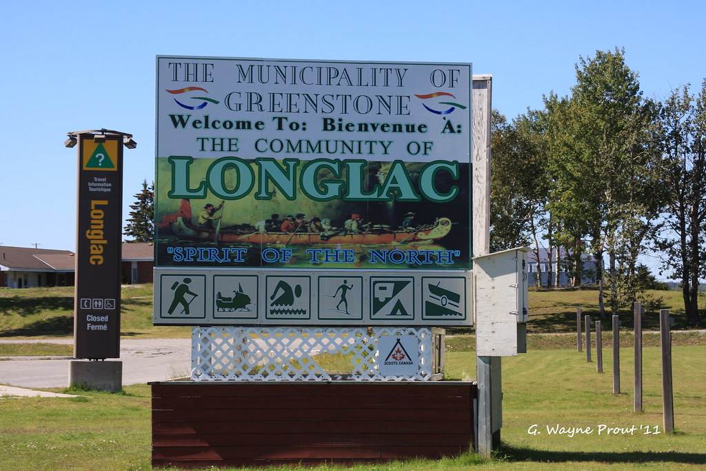 Longlac signage Longlac Ontario Canada The welco… Flickr