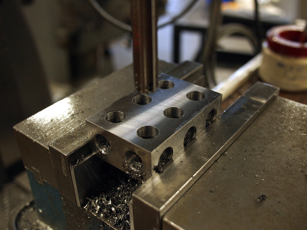 123 blocks reaming holes To make holes more accurate, I… Flickr