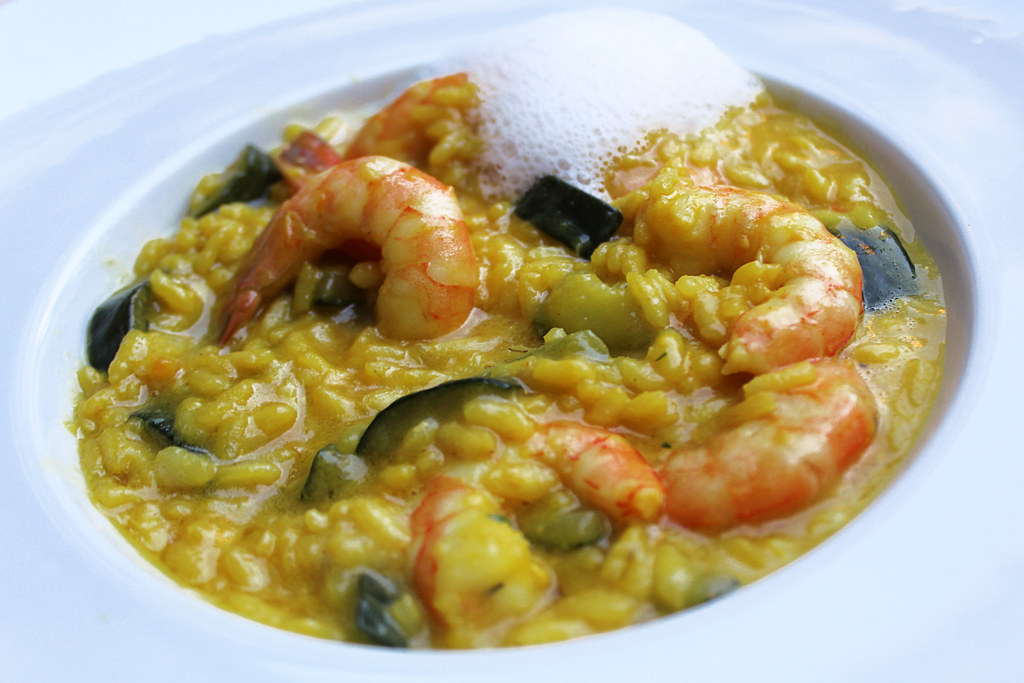 Risotto con Gamberi e Zucchine allo Zafferano, e Aria al G… Flickr