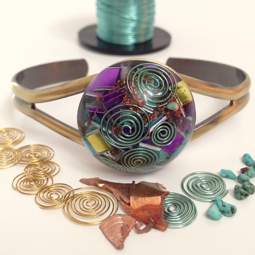 Orgonite Bracelet Handmade in Paris France with copper, al… Flickr