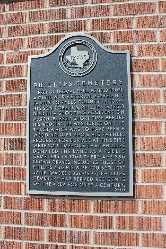 Phillips Cemetery, Lott, Texas Historical Marker Ezekial T… Flickr