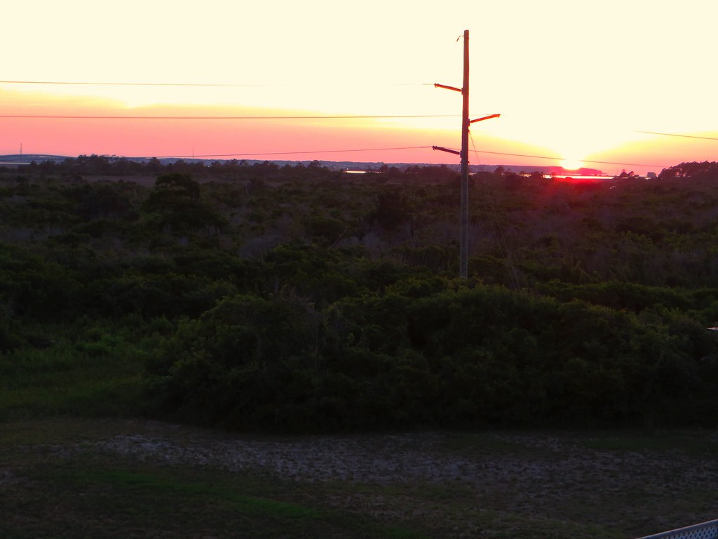 Sunset on Soundside View from "Beach Treasure", Nags Head,… | Flickr