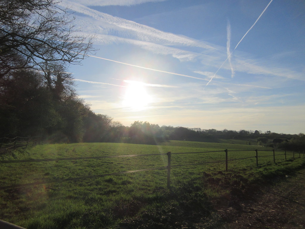 Sunset Over A Field Near Lower Kingswood, Surrey Mogador L… Flickr