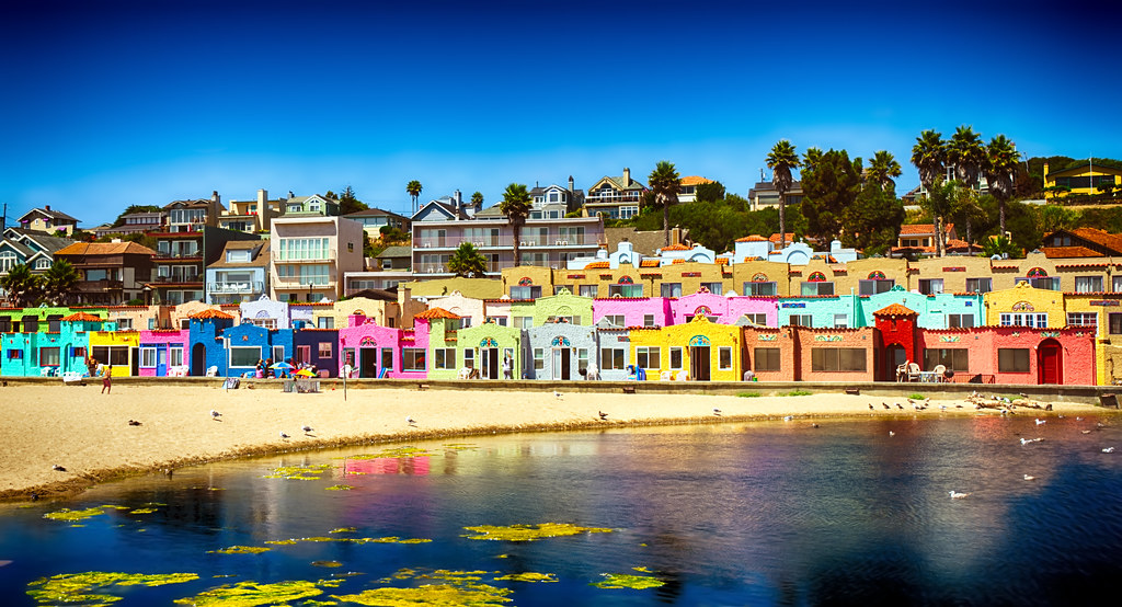 Capitola Capitola, California in postcard style. Eric Wagner Flickr
