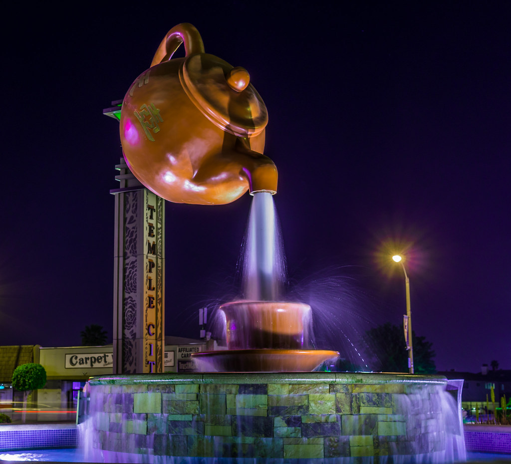 Teapot A decorative water fountain in the shape of a teapo… Flickr