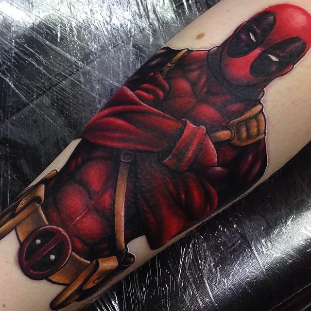 Marvel Deadpool Tattoo On Thd Back Of The Leg By Craig Hol… | Flickr 640_x_640_jpg