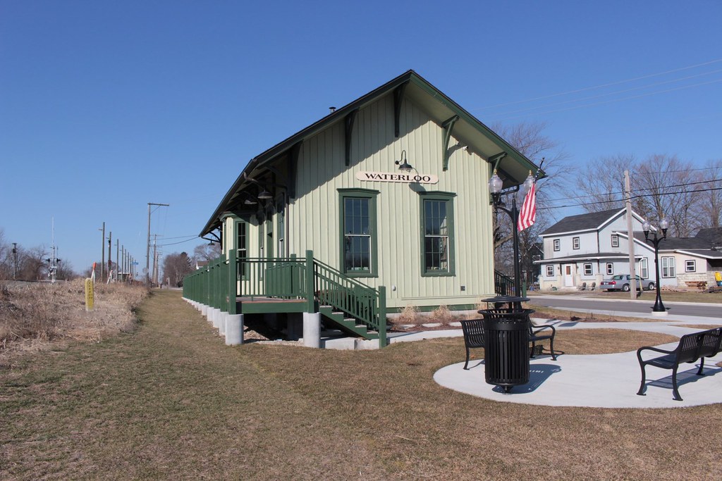 Amtrak's depot at Waterloo, Indiana. This is the station b… Flickr