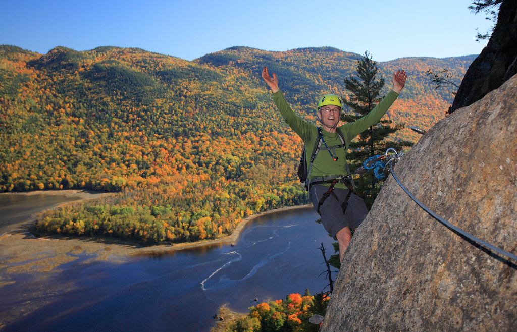 La via ferrata du Parc du FjordDuSaguenay en automne 9C… Flickr