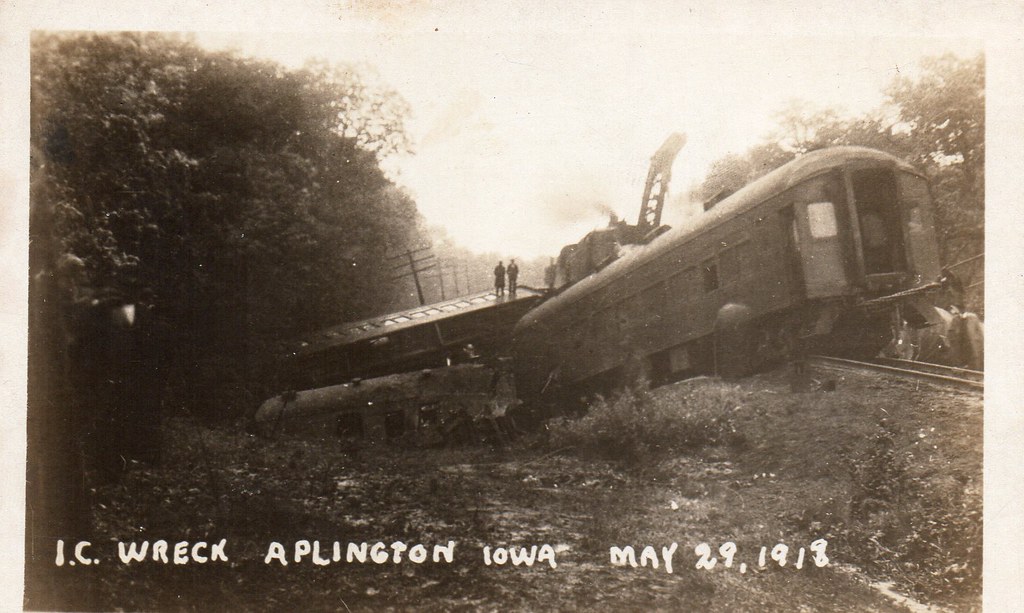 Aplington, Iowa, Illinois Central Railroad, Train Wreck a photo on