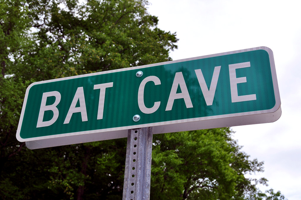 Bat Cave Sign establishing the area as Bat Cave, North Car… Flickr